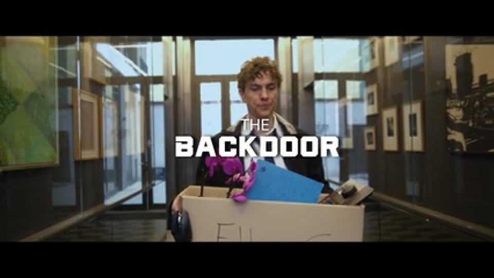 Poster frame from The Backdoor