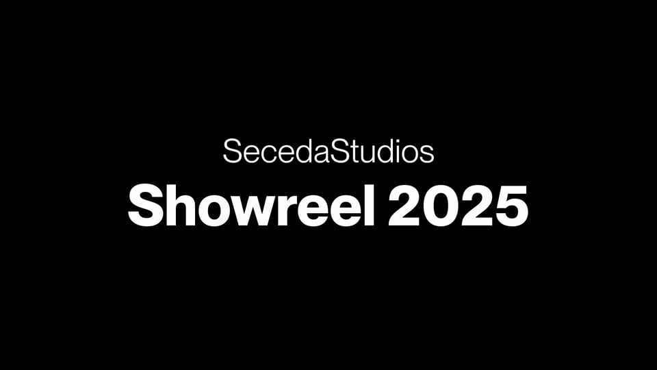 Poster frame from the Seceda Studios 2025 showreel